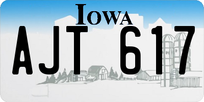 IA license plate AJT617