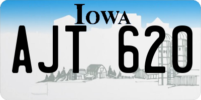 IA license plate AJT620