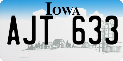 IA license plate AJT633