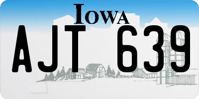 IA license plate AJT639