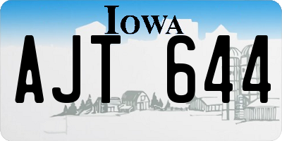 IA license plate AJT644