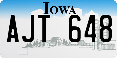 IA license plate AJT648