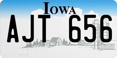 IA license plate AJT656