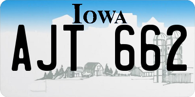 IA license plate AJT662