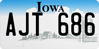 IA license plate AJT686