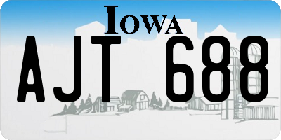 IA license plate AJT688