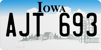 IA license plate AJT693