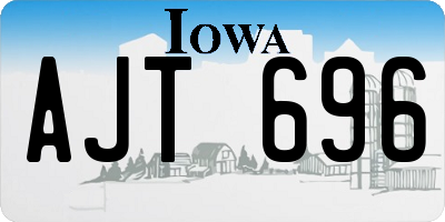 IA license plate AJT696