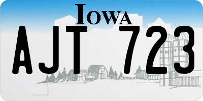 IA license plate AJT723