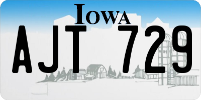 IA license plate AJT729