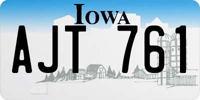 IA license plate AJT761