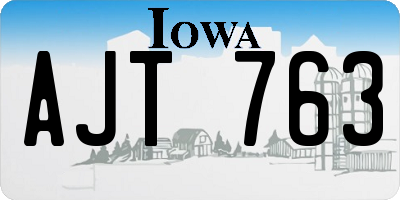 IA license plate AJT763