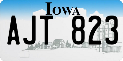 IA license plate AJT823