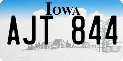 IA license plate AJT844