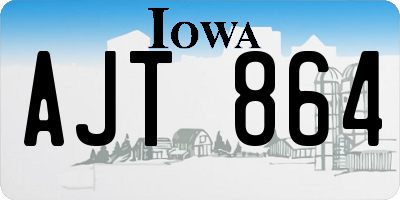 IA license plate AJT864