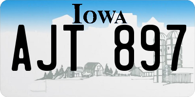 IA license plate AJT897