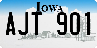 IA license plate AJT901