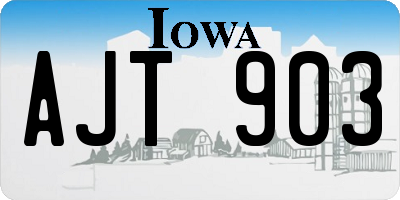 IA license plate AJT903