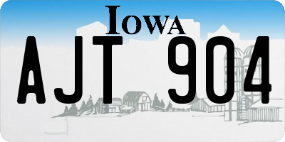 IA license plate AJT904