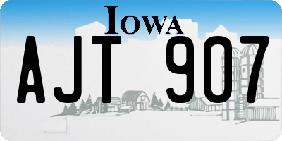 IA license plate AJT907