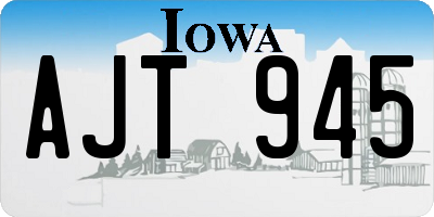 IA license plate AJT945