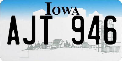 IA license plate AJT946