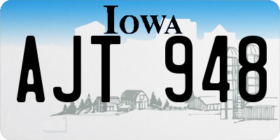 IA license plate AJT948