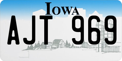 IA license plate AJT969