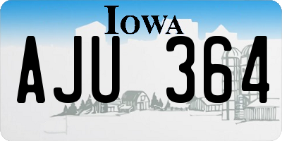 IA license plate AJU364