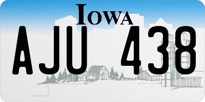 IA license plate AJU438