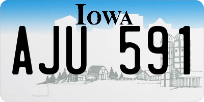 IA license plate AJU591