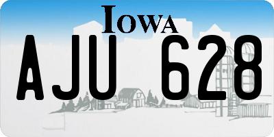 IA license plate AJU628