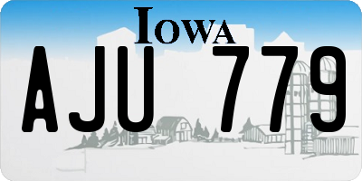 IA license plate AJU779