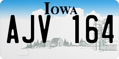 IA license plate AJV164
