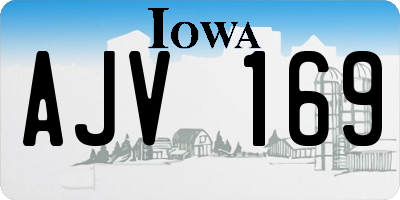 IA license plate AJV169