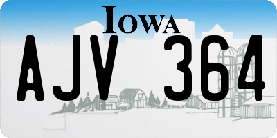 IA license plate AJV364
