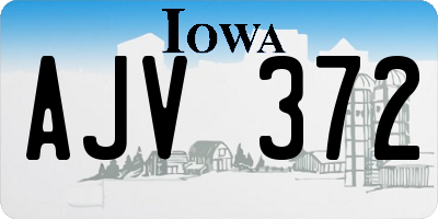 IA license plate AJV372