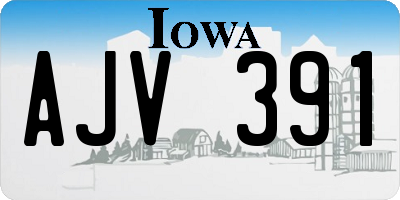 IA license plate AJV391