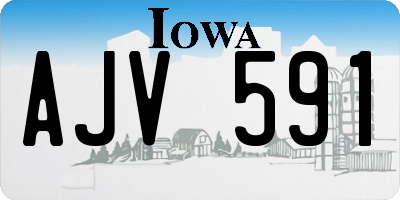 IA license plate AJV591