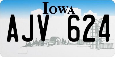 IA license plate AJV624