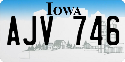IA license plate AJV746