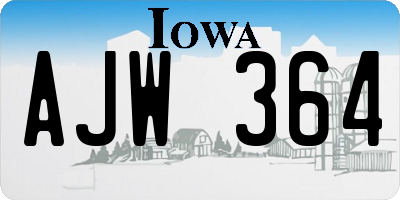 IA license plate AJW364