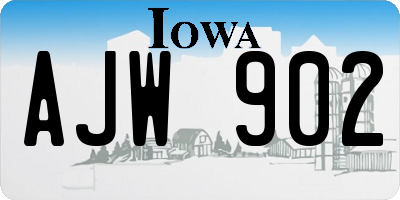 IA license plate AJW902