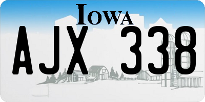 IA license plate AJX338