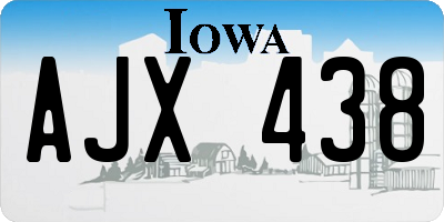IA license plate AJX438