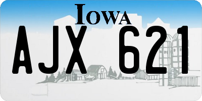 IA license plate AJX621