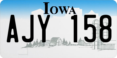 IA license plate AJY158