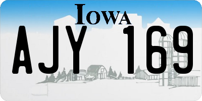 IA license plate AJY169