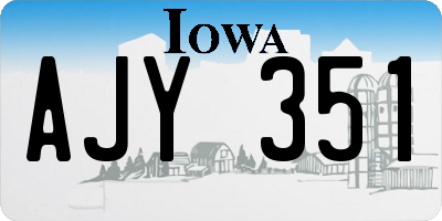 IA license plate AJY351