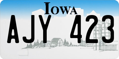 IA license plate AJY423